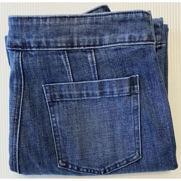 Talbots Women’s Wide Leg Jeans Size 8 (31x29.5) High Waist Sailor Side Zip - Picture 5 of 12